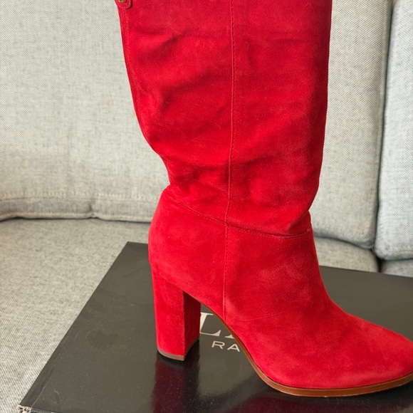 Ralph Lauren Black Heeled Boots - Picture 9 of 9